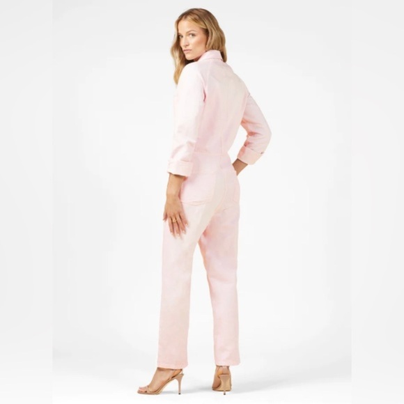 Outerknown sunset blush long sleeve zip front station jumpsuit size XS brand new - Picture 1 of 4